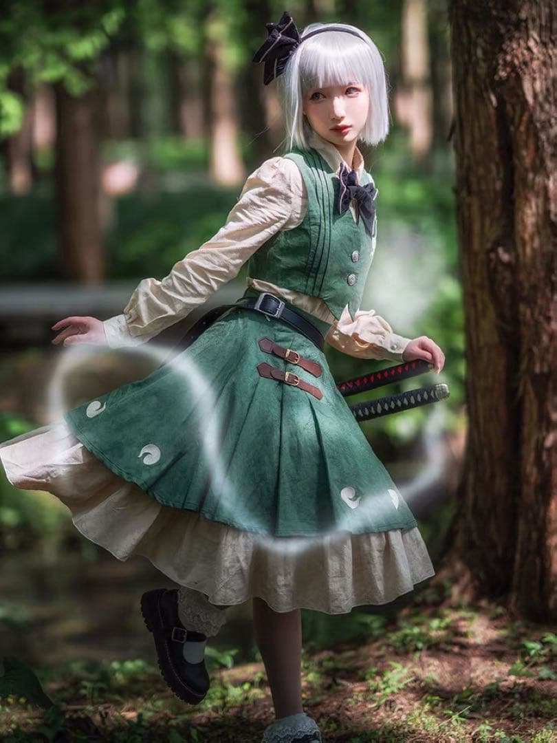 森森仙 東方Project 魂魄妖夢 コスプレ衣装 ※ウィッグ 追加可能 - メルカリ