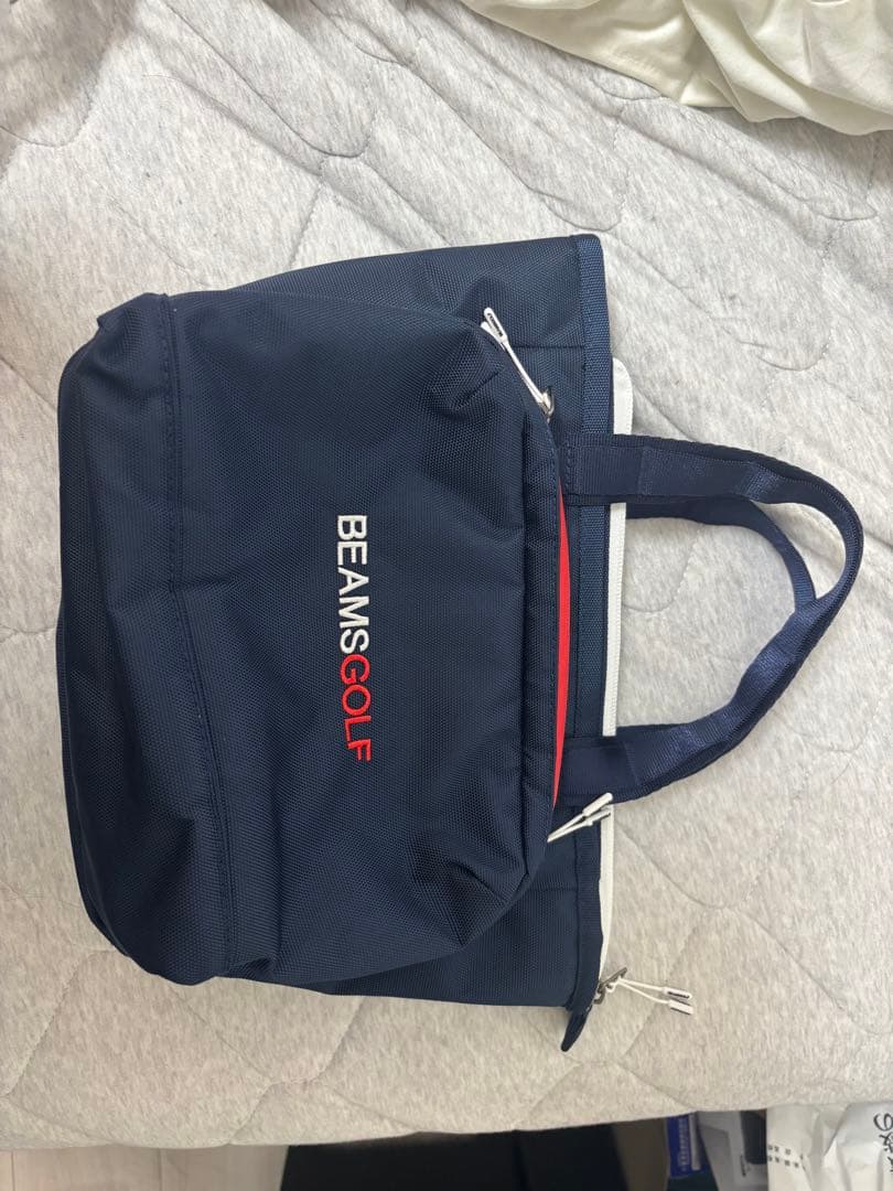 BEAMS GOLF ネイビー トートバッグ BEAMS GOLF ロゴ カートバッグ ビームスゴルフ トートバッグ ネイビー