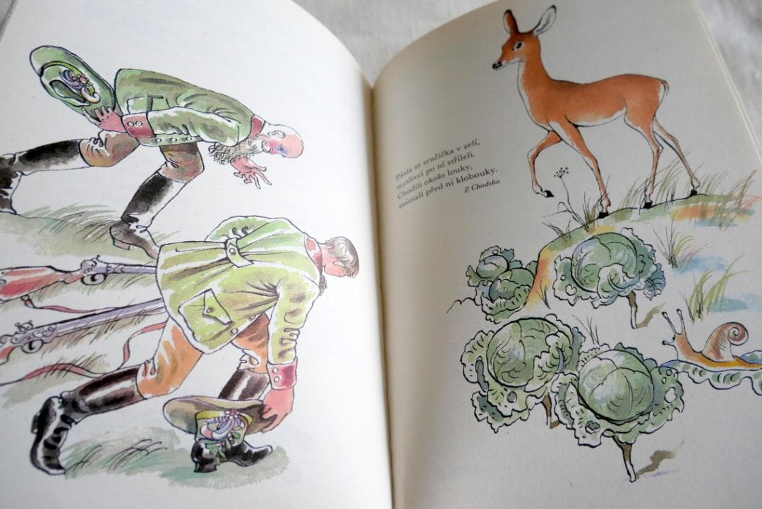 洋書：チェコの民話と詩歌の美しい古書 『Cesky rok』4冊セット