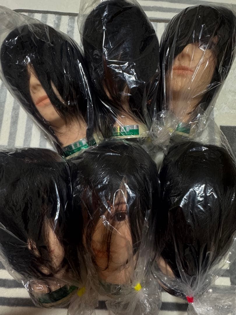 美容師国家試験カットウィッグ　本番用1体,練習用5体 カットウィッグ 美容師 マイスター 国家試験 練習 美容師国家試験 練習