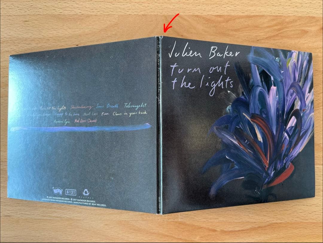 ジュリアン・ベイカー turn out the lights CD 直筆サイン ジュリアン