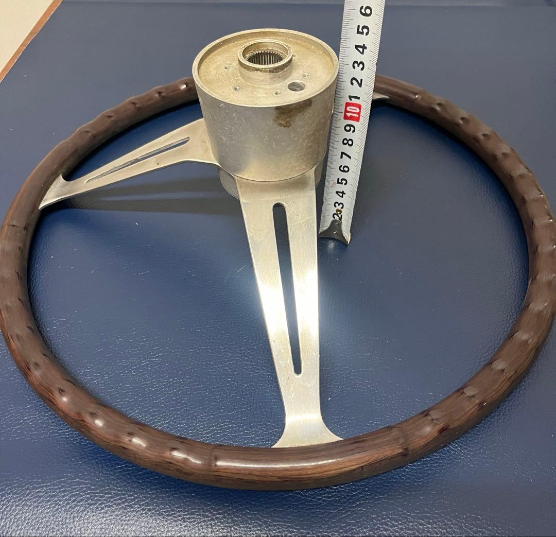 希少 VW フォルクスワーゲンウッドステアリング40cmウォルフスブルク