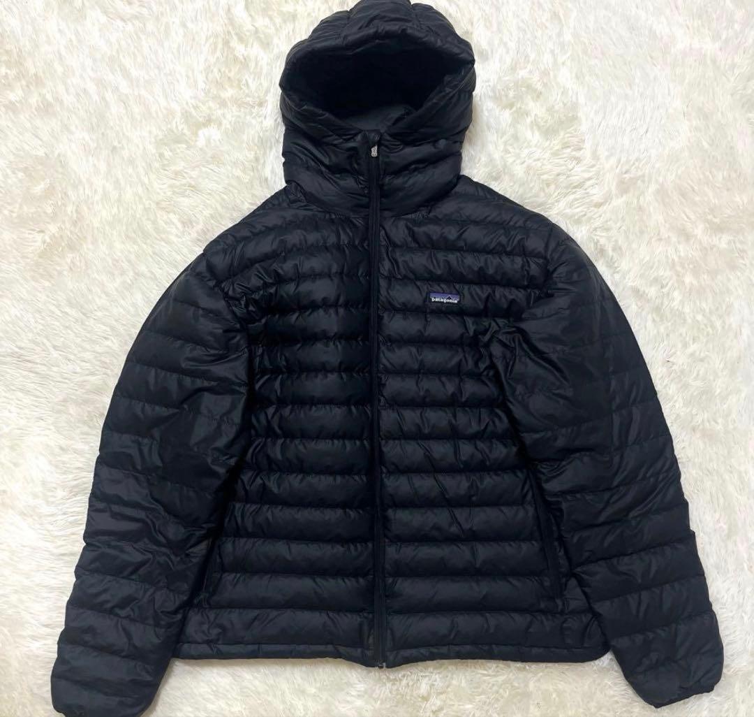 美品 Patagonia ダウンセーターフーディ ブラック XLサイズ - メルカリ