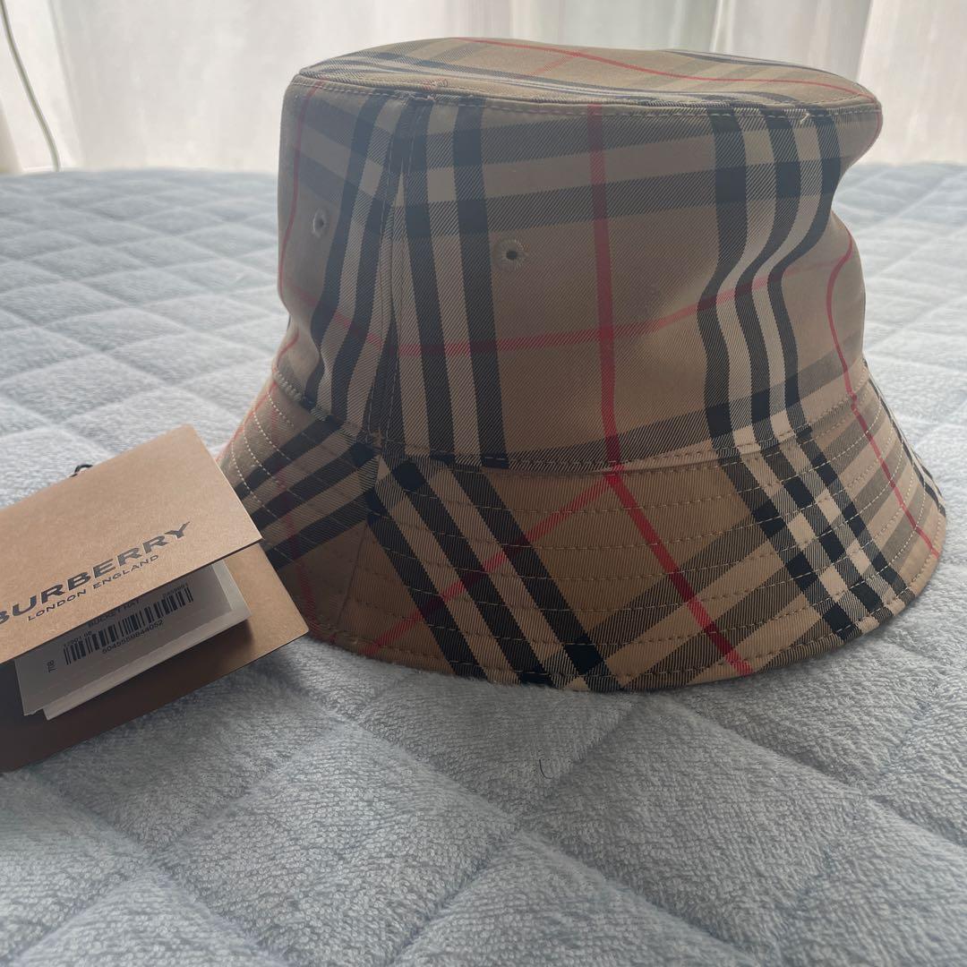 未使用品 BURBERRY チェック柄 バケットハット