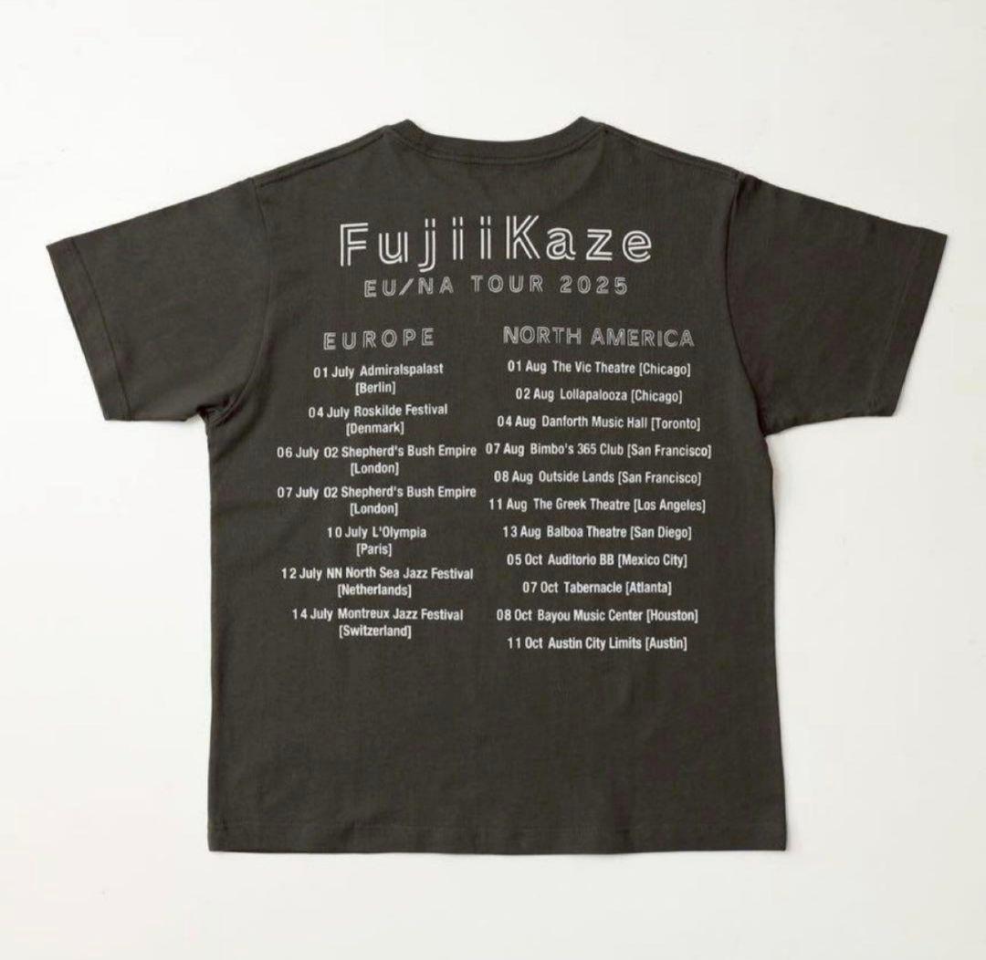 藤井風 FujiiKaze EU NA TOUR 2025 ドリンクTシャツ - メルカリ