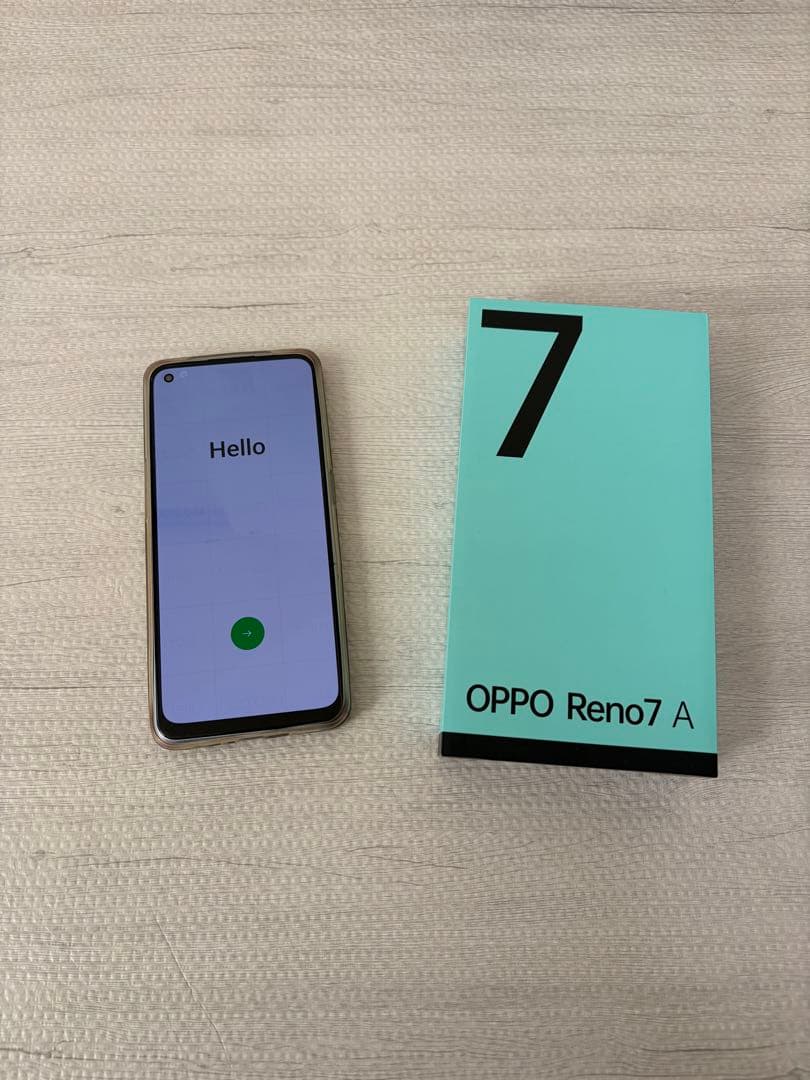 [中古][やや傷あり] OPPO Reno7 A ミントグリーン 本体 Reno 【中古】OPPO Reno7 A 128GB Bランク スマホ スマートフォン 本体