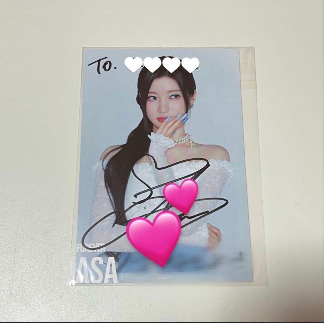 BABYMONSTER アサ 直筆サイン ポストカード コメント入り - メルカリ