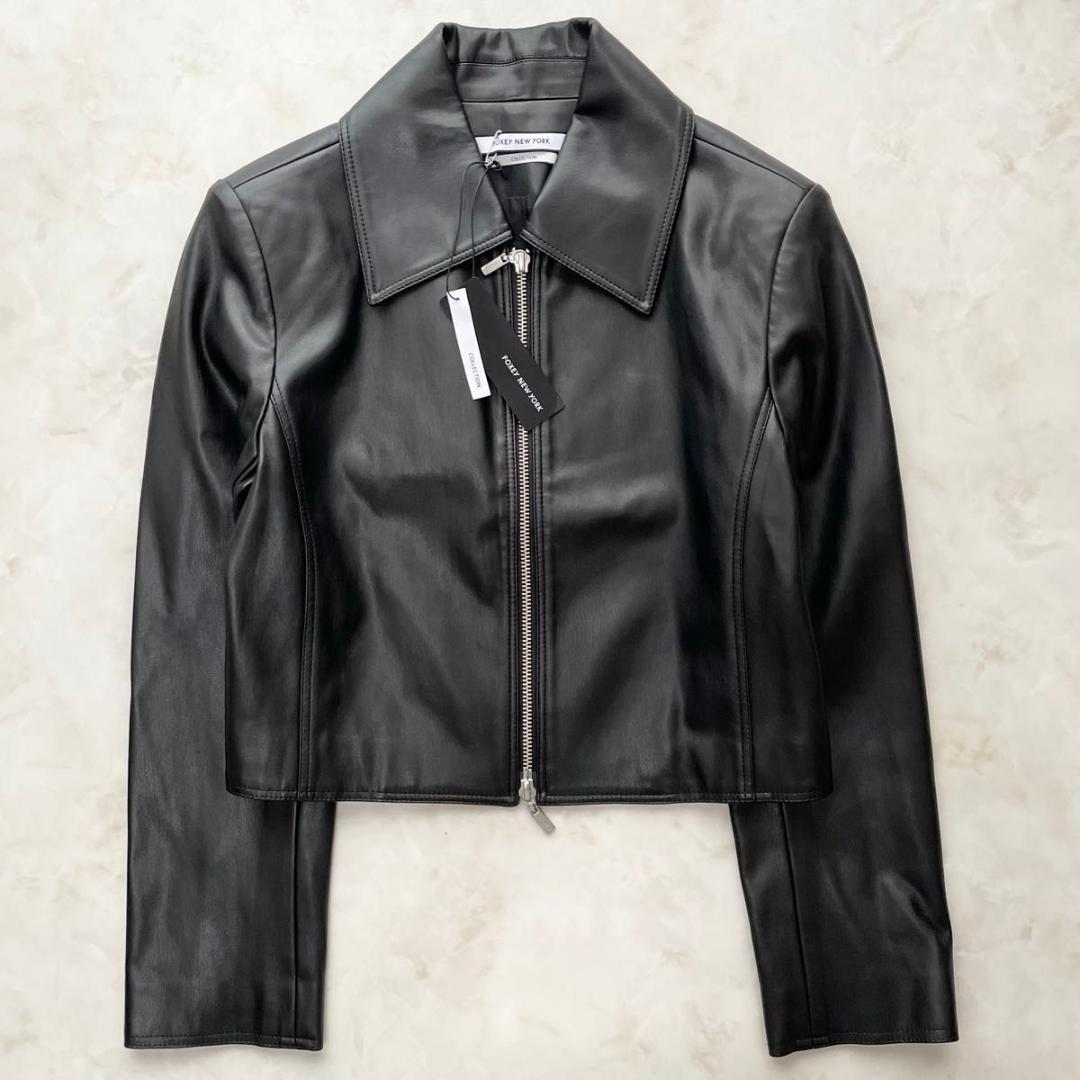 新品】FOXEY NEW YORK ライダースジャケット シングル 38 M