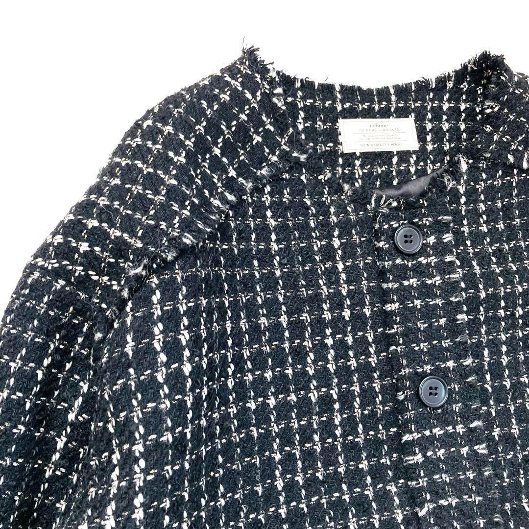 極美品】ジャーナルスタンダードレリューム ツイードクルーネック