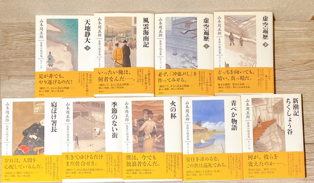 山本周五郎長篇小説全集 25冊セット 長編小説全集 さぶ,ながい坂, 火の