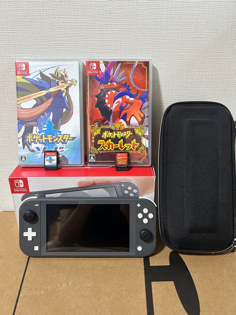Nintendo Switch Lite グレー+ポケモンソフト2つ L108551403