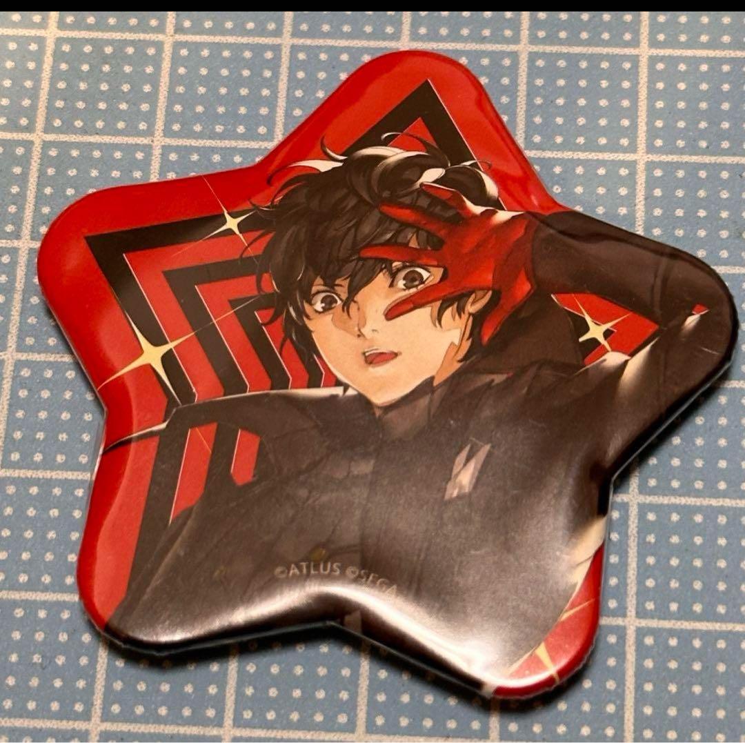 PERSONAペルソナ5ザ・ロイヤル スター缶バッジ ジョーカー 雨宮蓮 主人公