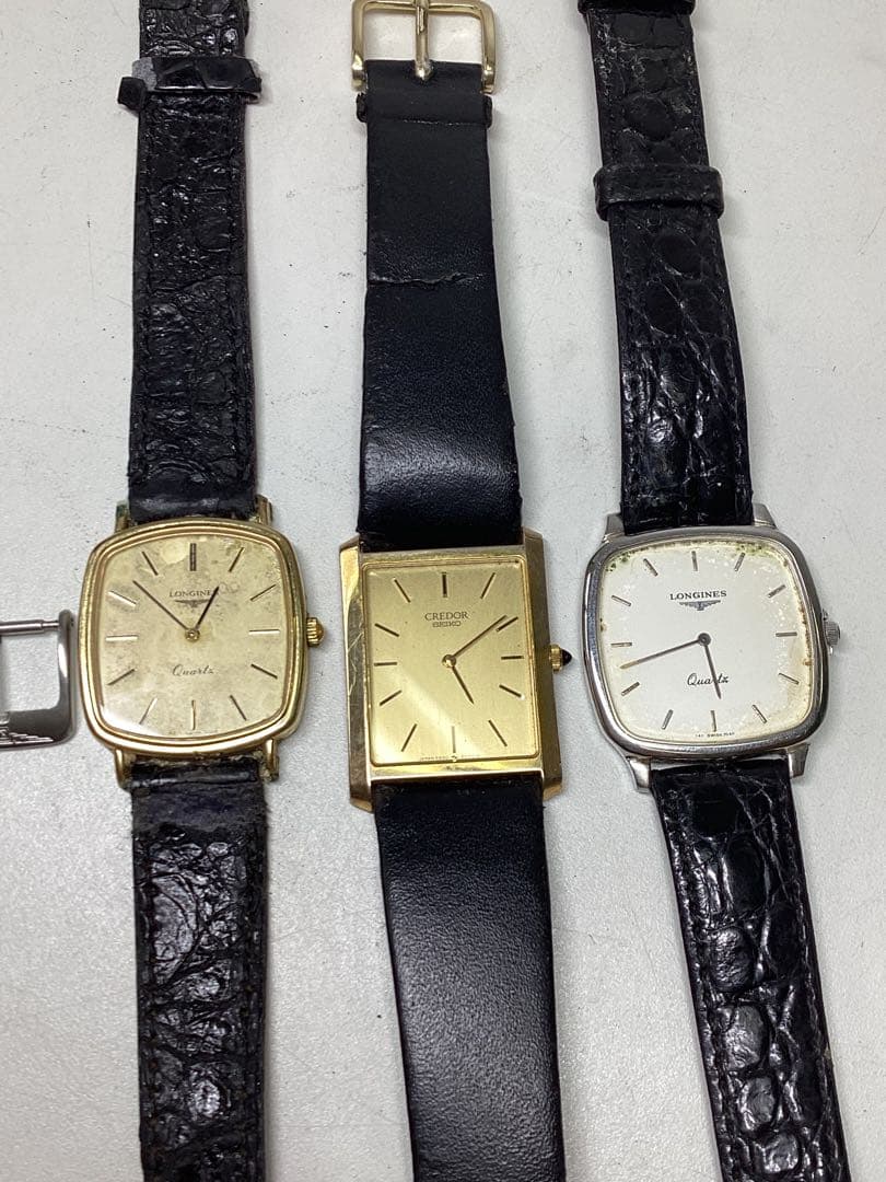 G*i様 ジャンク　LONGINES、SEIKO クォーツ 時計 金色 スクエア hugall_rc-itekh8yf5qvc-yy3l