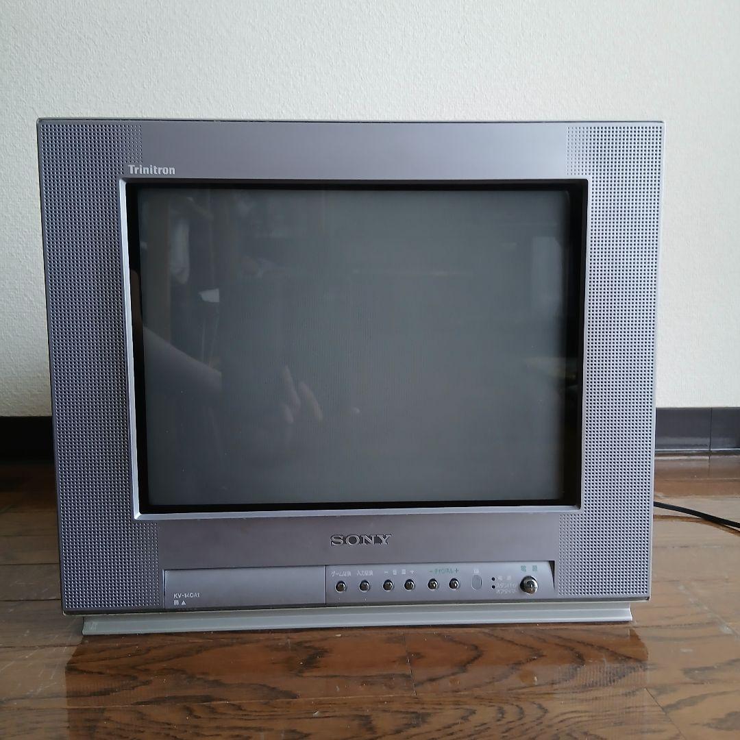 SONY Trinitron フラットブラウン管テレビ　14型　　　02年型 ジャンク品 SONY TRINITRON KV-14CP2 ソニー トリニトロン カラー