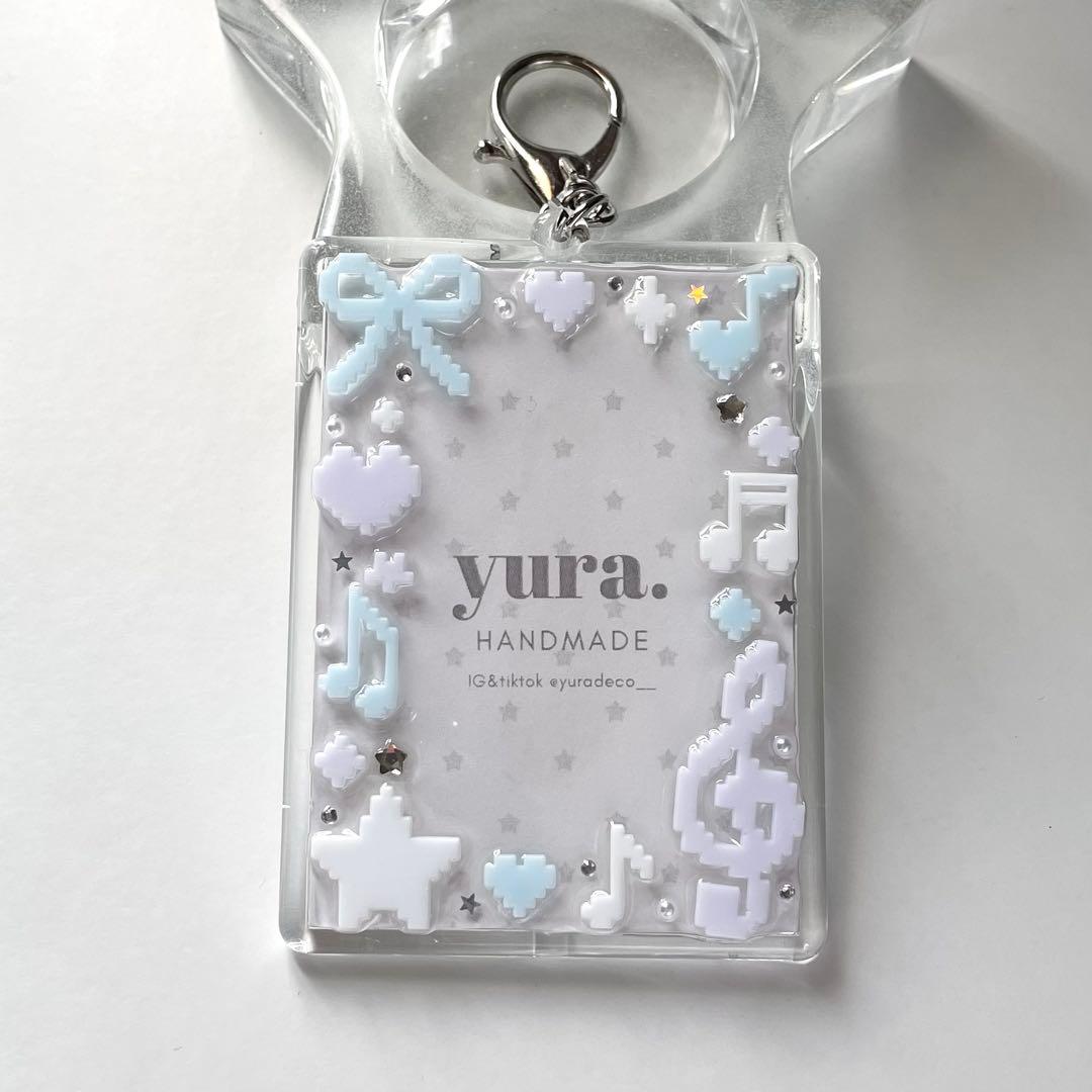 レジン デコ トレカキーホルダー トレカケース B8 韓国 音符