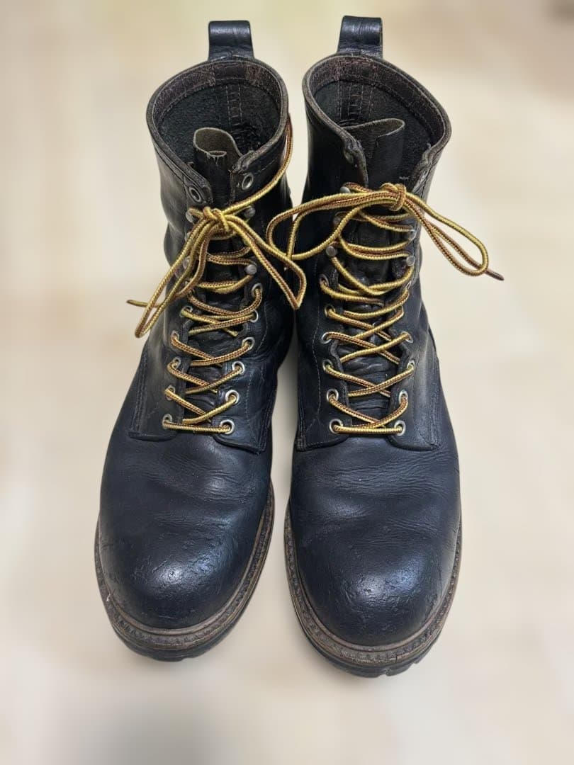 レッドウイング ロガーブーツ 茶芯 60〜70's プリント羽タグ - メルカリ