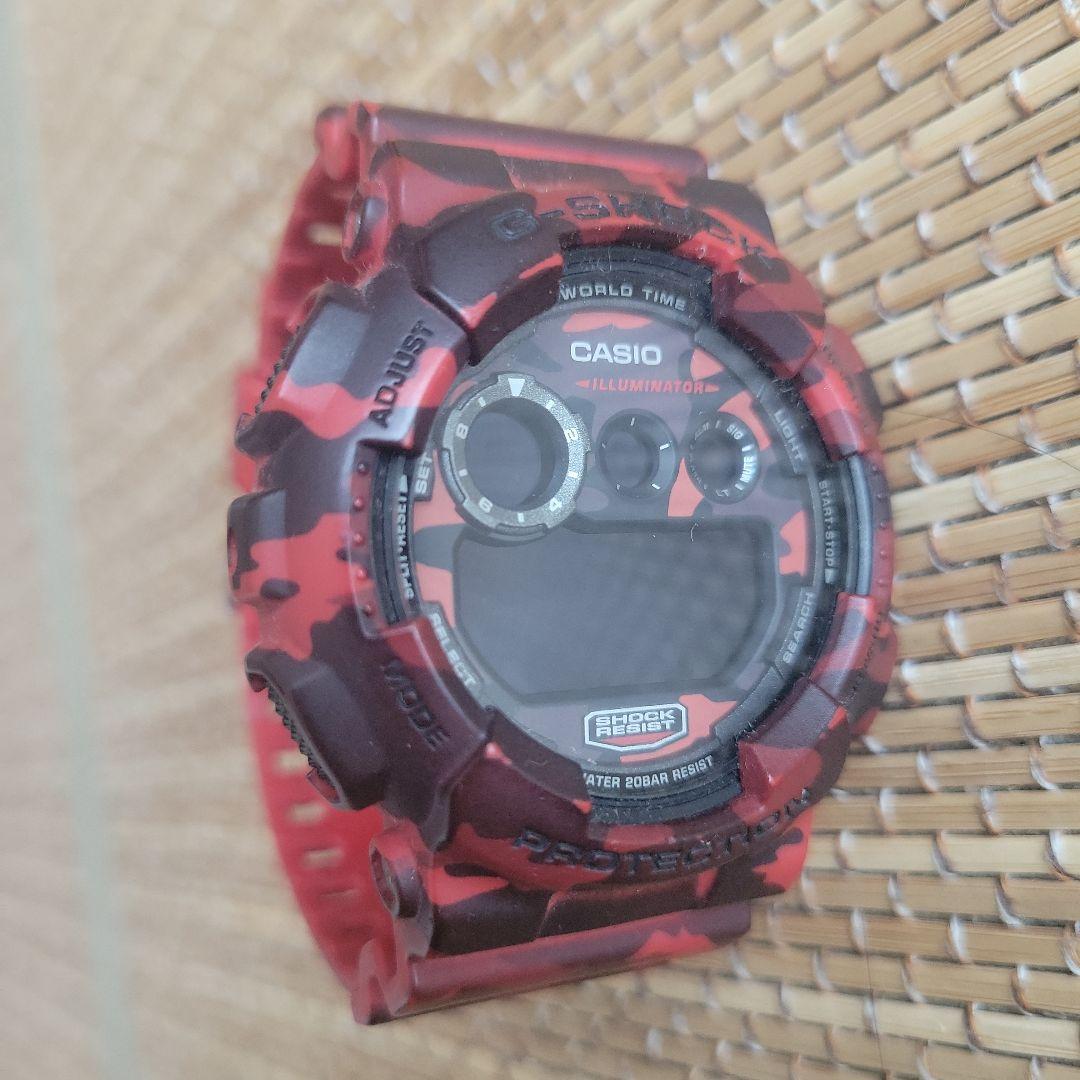 G-SHOCK 赤 迷彩 カモフラ - メルカリ