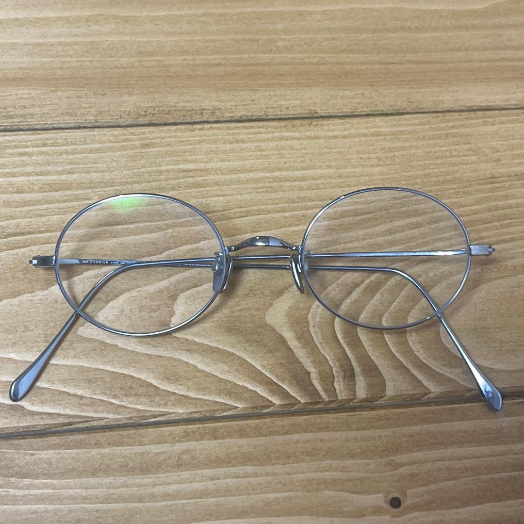 MASUNAGA GMS-196T オーバル メガネ シルバー 増永眼鏡 - メルカリ