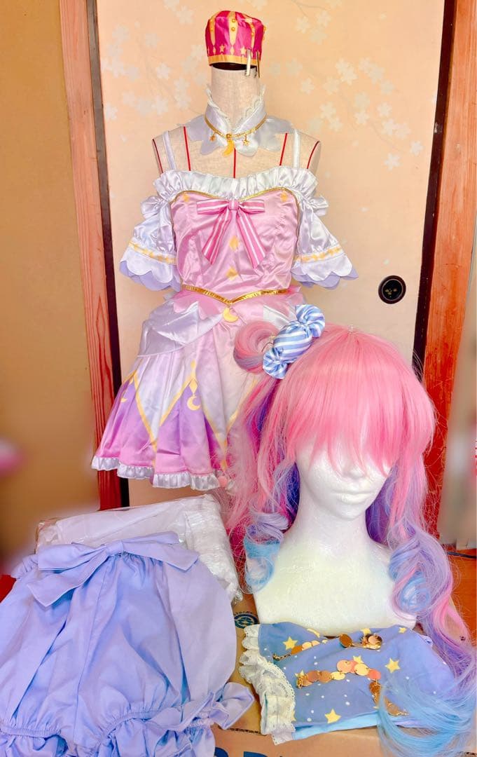 ホロライブhololive姫森ルーナ コスプレ衣装ウィッグセット バーチャルYouTuber VTuber 姫森ルーナ セクシーアダルト コスプレ