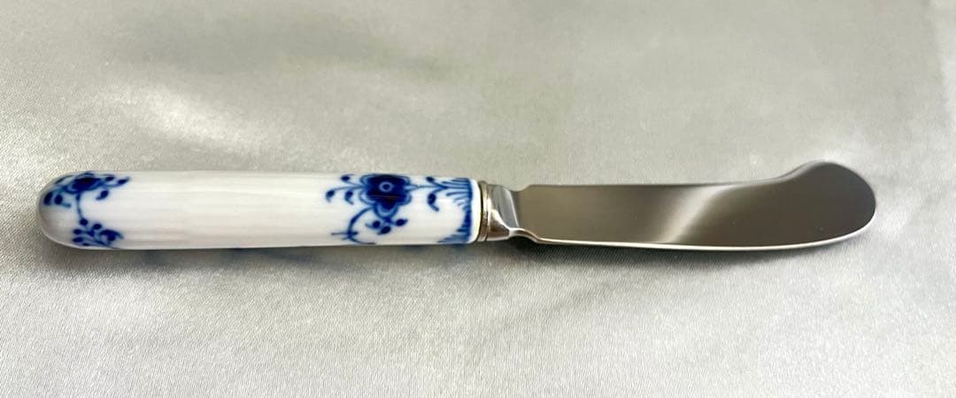 未使用】稀少ロイヤルコペンハーゲン ブルーフルーテッド☆バターナイフ