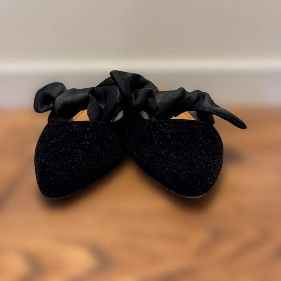 OHGA ベロアリボンミュール - メルカリ