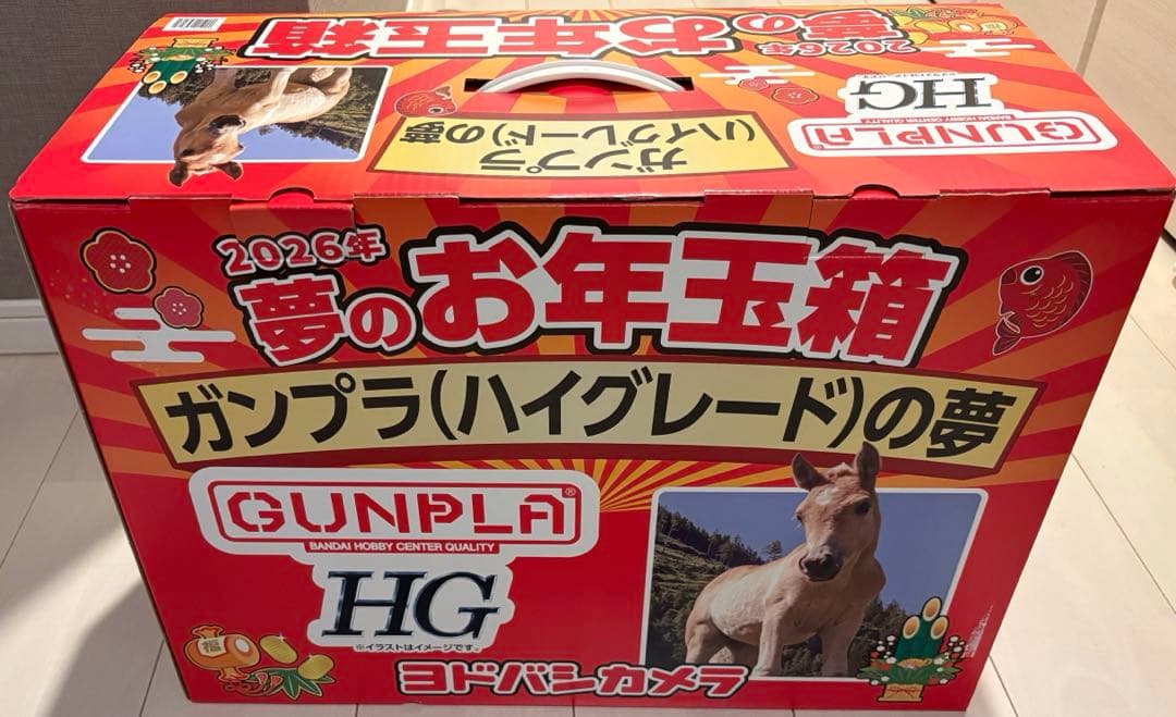 ガンプラ ハイグレードの夢 ヨドバシカメラ 夢のお年玉箱 2026 年福袋