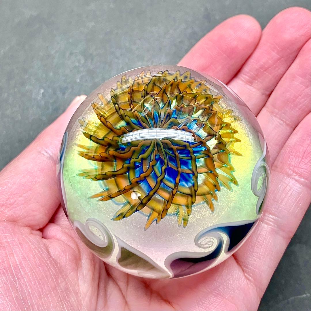 ボロシリケイト ガラス マ ブル 大村欣央 作家 オブジェ 宇宙