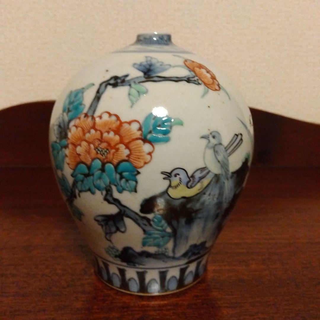 染錦花鳥文つぼ 六代佐藤走波作 - メルカリ