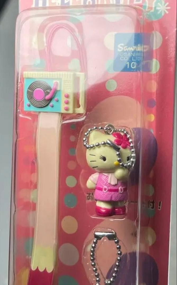 希少 GO!GO！GIRLSハローキティレコードプレーヤーストラップ 現状