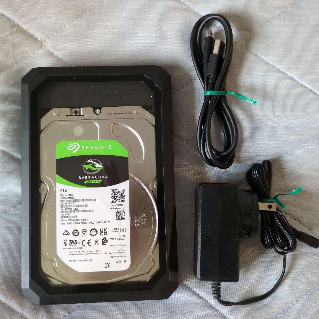 SEAGATE BarraCuda 6TB 外付けケース付き ST6000DM003 内蔵HDD SATA接続 BarraCuda3.5(キャッシュ256MB) [6TB