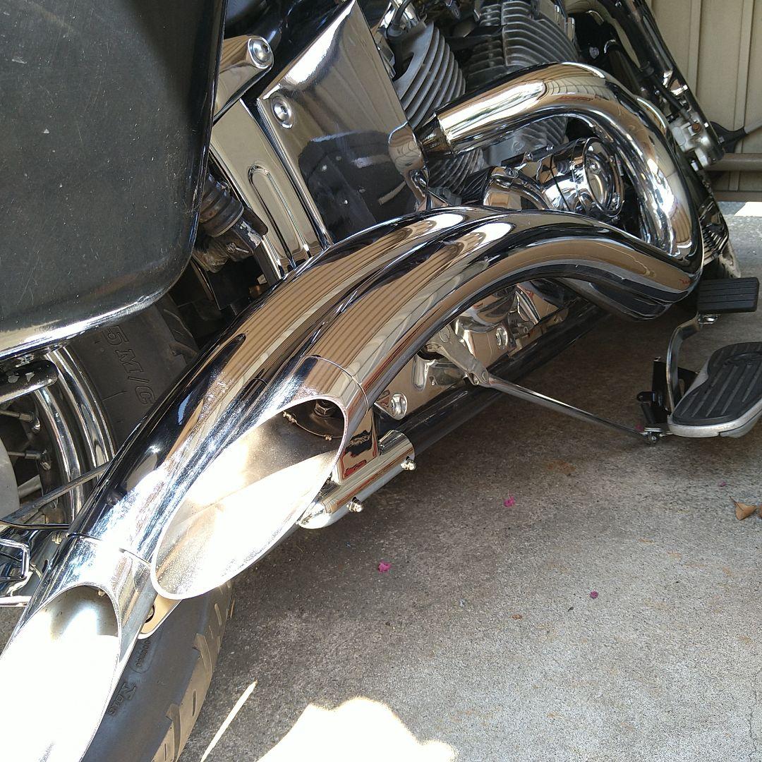 ドラッグスター400用アメリカンドラッカーズ製 ストレッチパイプ