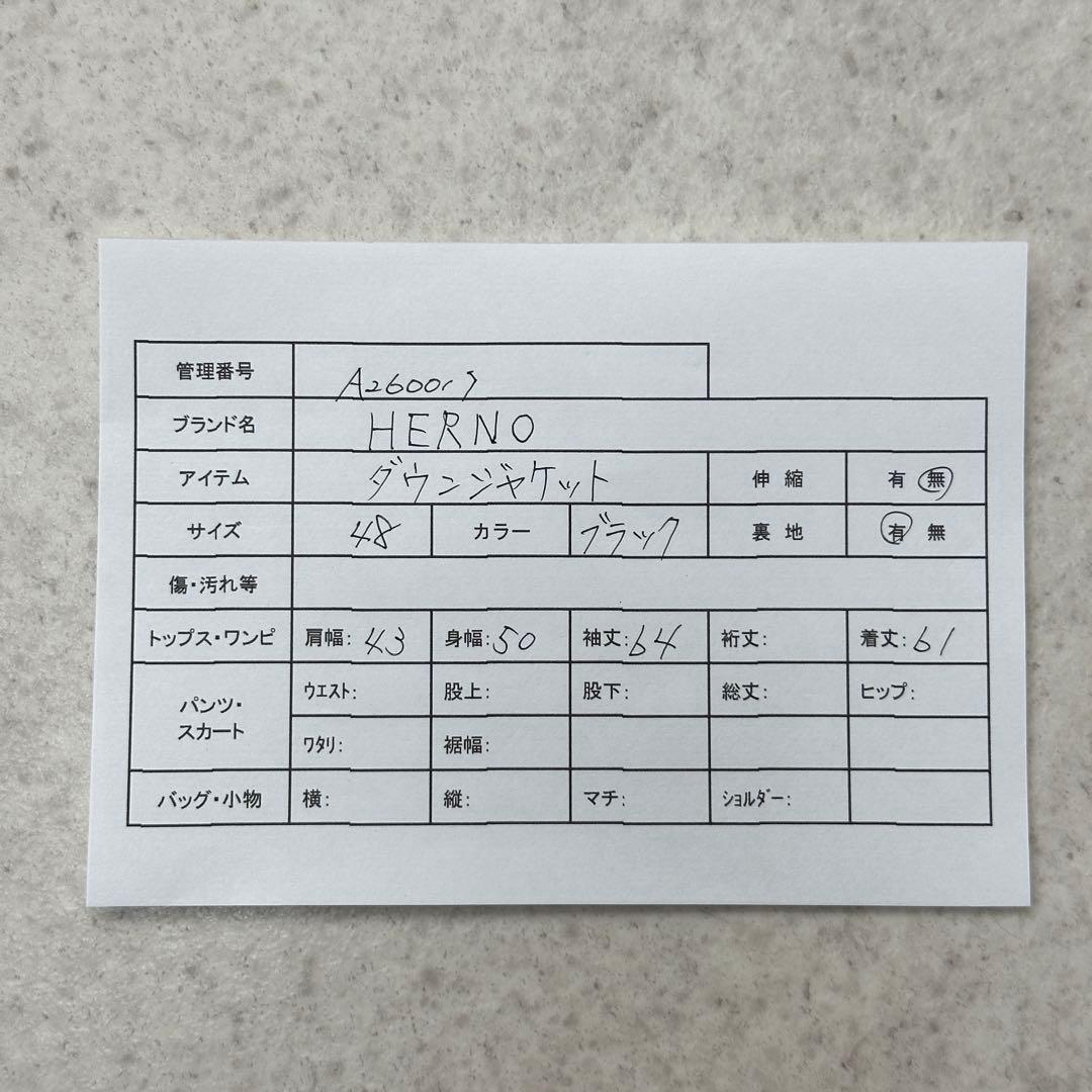 HERNO】ダウンジャケット 旧タグ LAMPO 軽量 ロゴプレート 48 - メルカリ