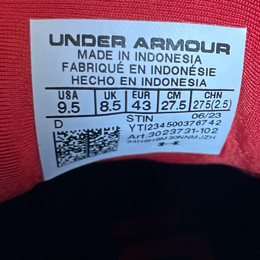 【新品】アンダーアーマー スポーツ スパイクレス ゴルフシューズ 27.5cm