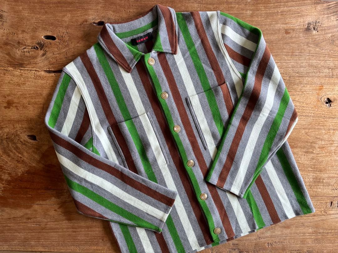 CABaN キャバン マルチストライプカーディガン 【49,】 M B