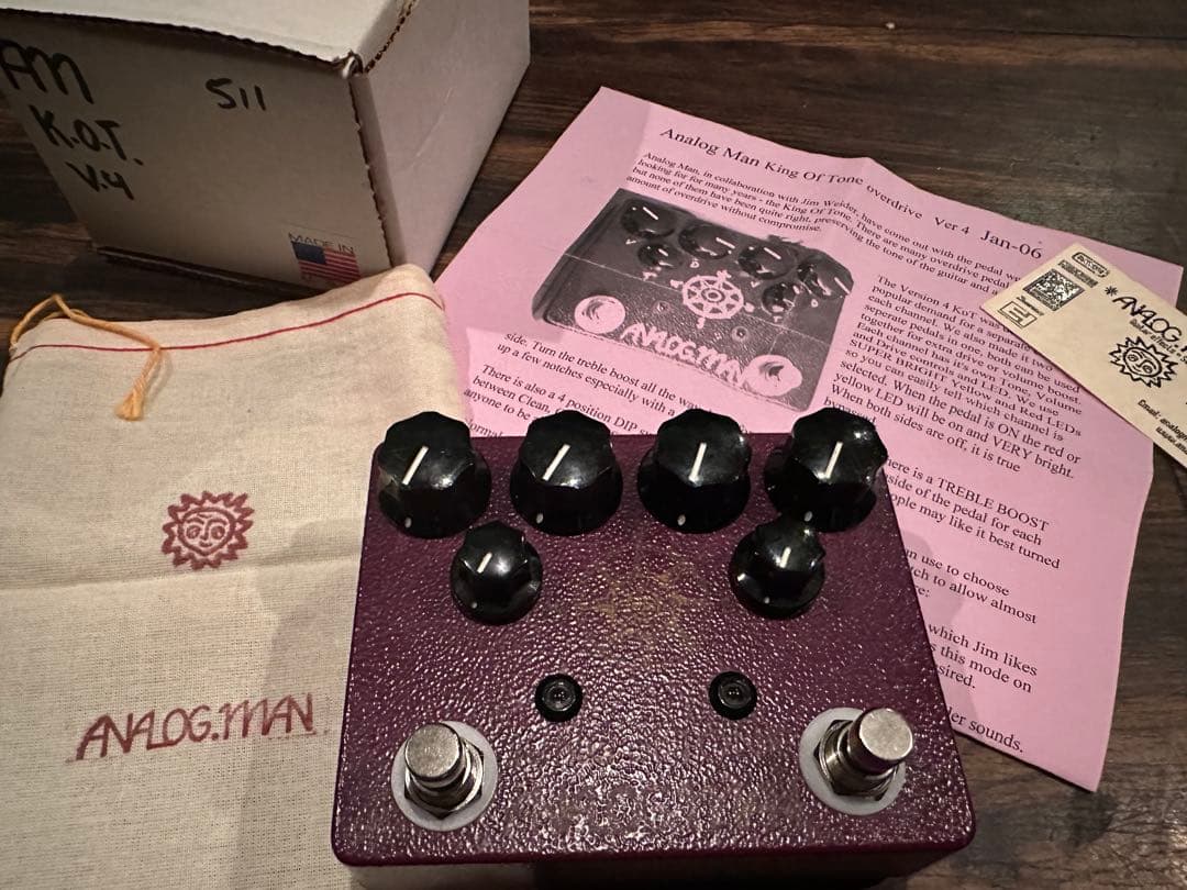 Analog Man King of Tone V4 Serial #511 - メルカリ