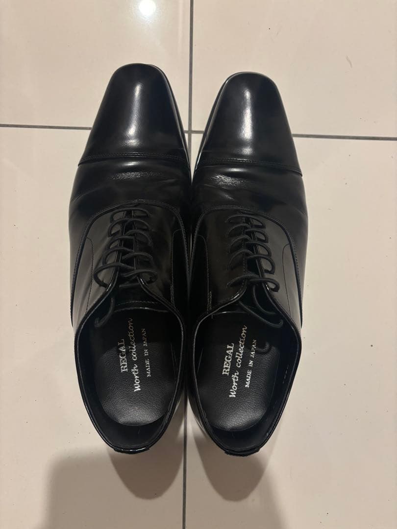 REGAL Worth collection ブラックドレスシューズ27センチ リーガル REGAL / worth collection ワースコレクション プレーントゥ