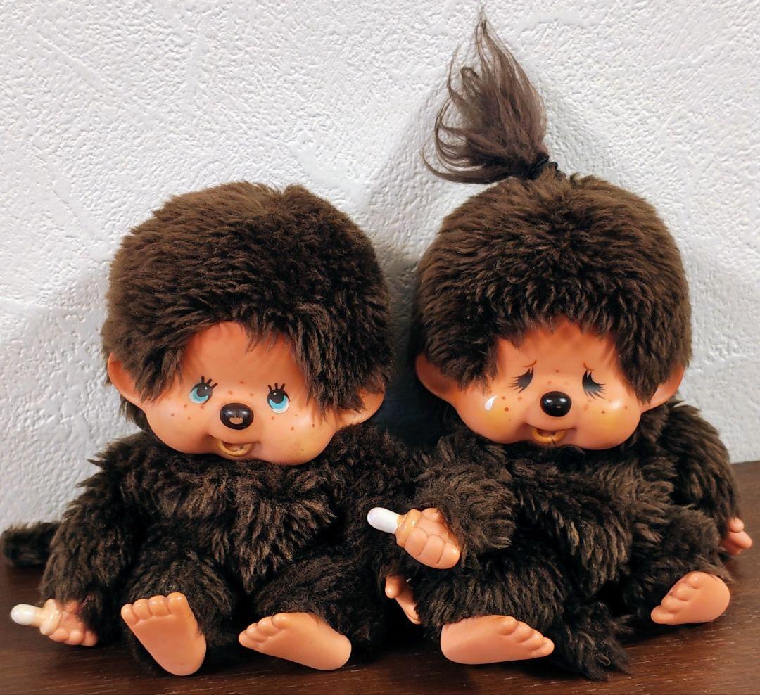 希少：セキグチ】1970年代 初代 モンチッチ 2体セット 昭和レトロ