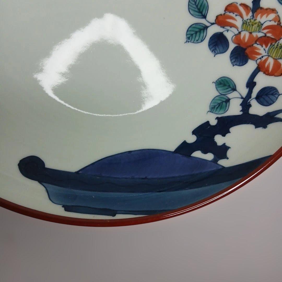 有田焼 (館林)喜助 作 『染錦椿盆栽 七寸深皿』 共箱付き - メルカリ