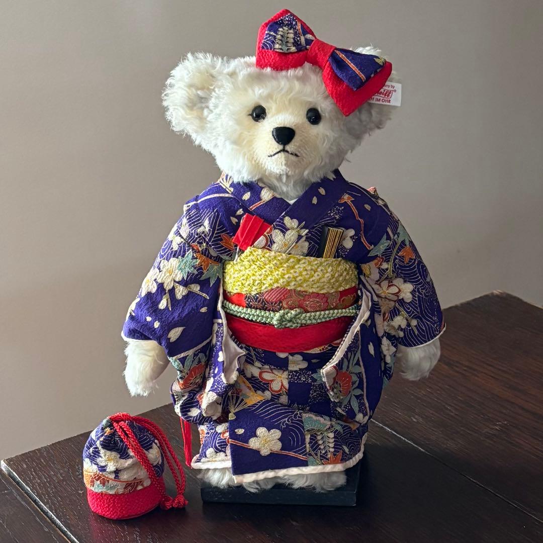 Steiffシュタイフ 千代姫テディベア2002 限定品 希少 着物 - メルカリ