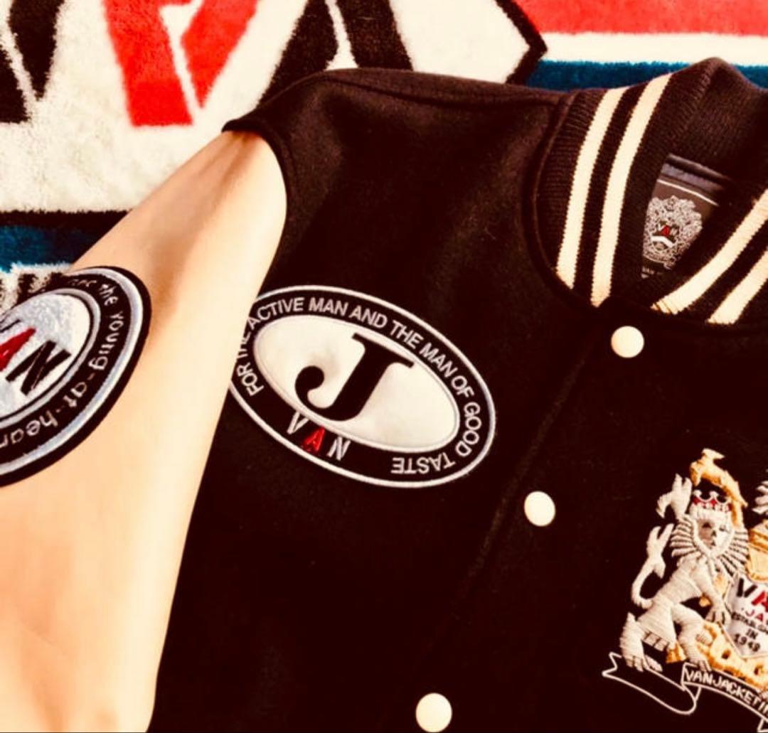 値引VANフェルト刺繍Jマーク特大ワッペン15cmスタジャン用 - メルカリ
