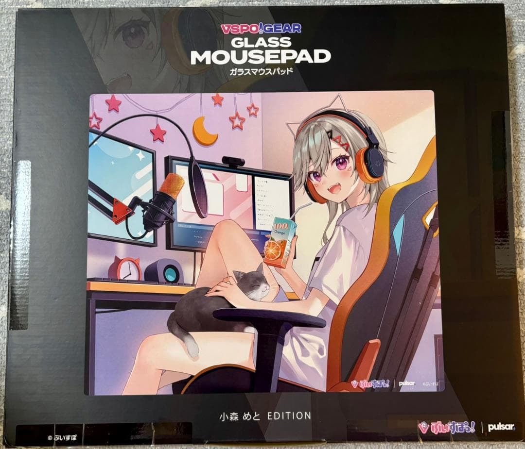 VSPO GEAR GLASS MOUSEPAD 小森めと EDITION VSPO! GEAR ガラスマウスパッド
