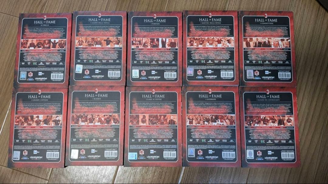 ACミラン DVD 歴代スーパースターズ 10枚組 - メルカリ