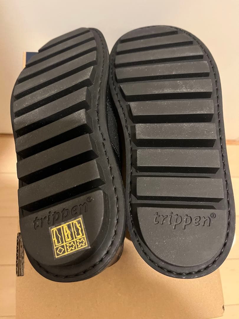 【未使用】Trippen \"Basin\" スリッポンスタイル レザーシューズ