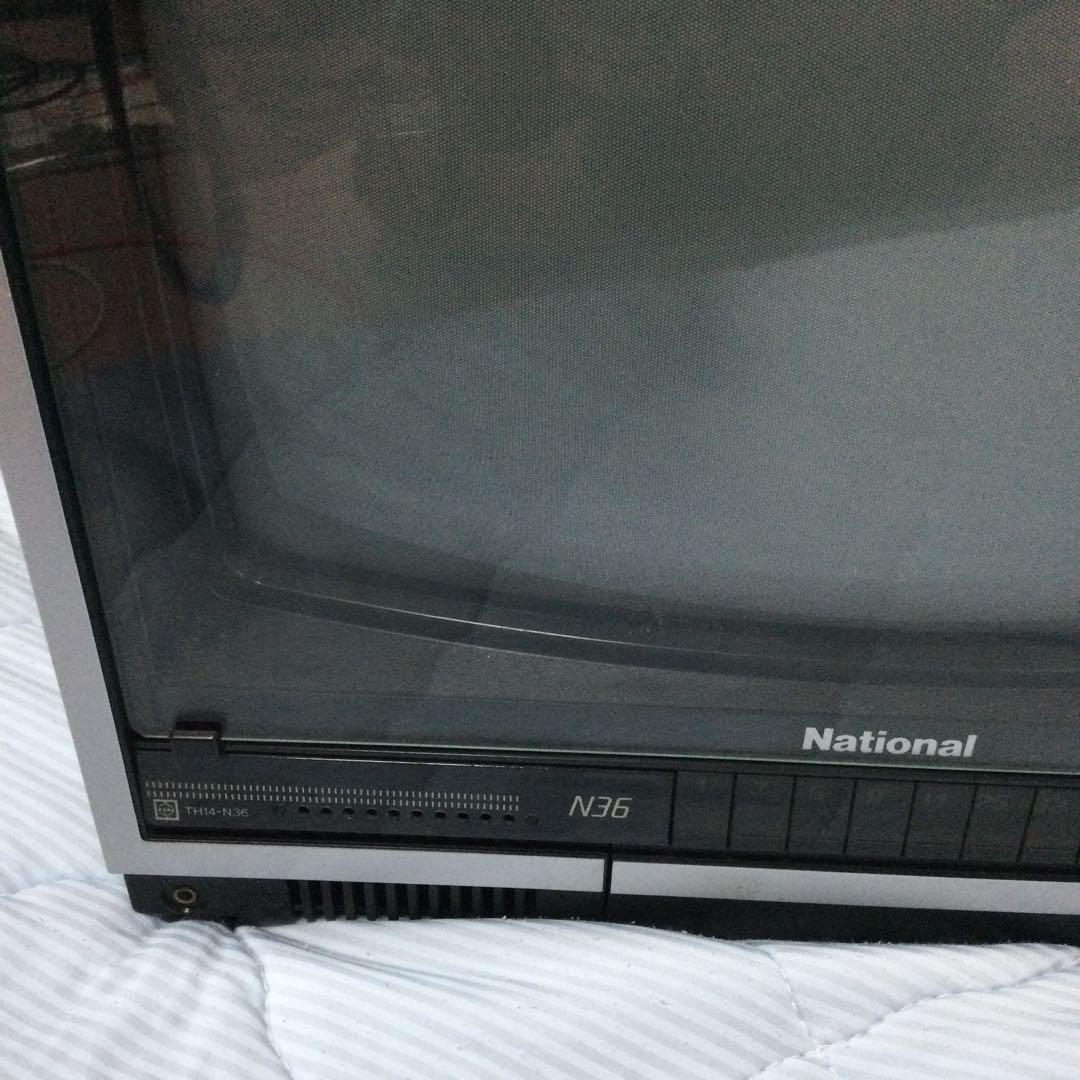 昭和レトロ ナショナル ブラウン管テレビ 14型 TH14-N36 - メルカリ