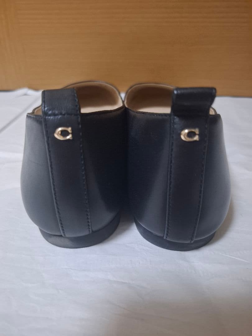 ​COACH コーチ WENDIE レザー バレエシューズ 24.5cm