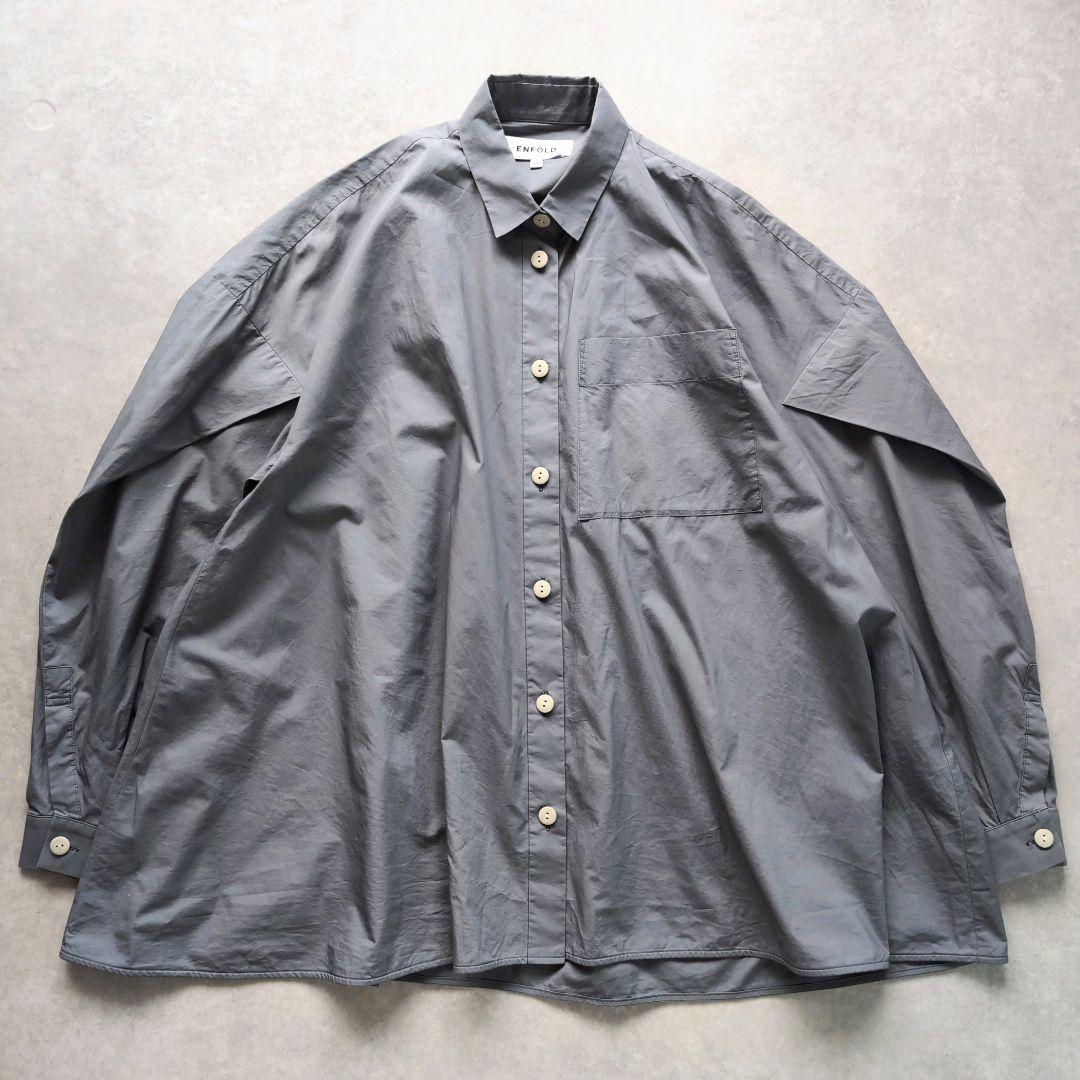 エンフォルド SOMELOS BASIC SHIRT 22ss グレー 38 - メルカリ