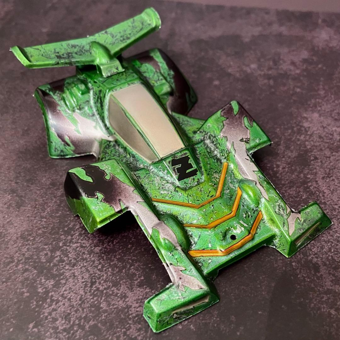 ネオトライダガーZMC ポリカボディ全塗装(ライムグリーンメタリック