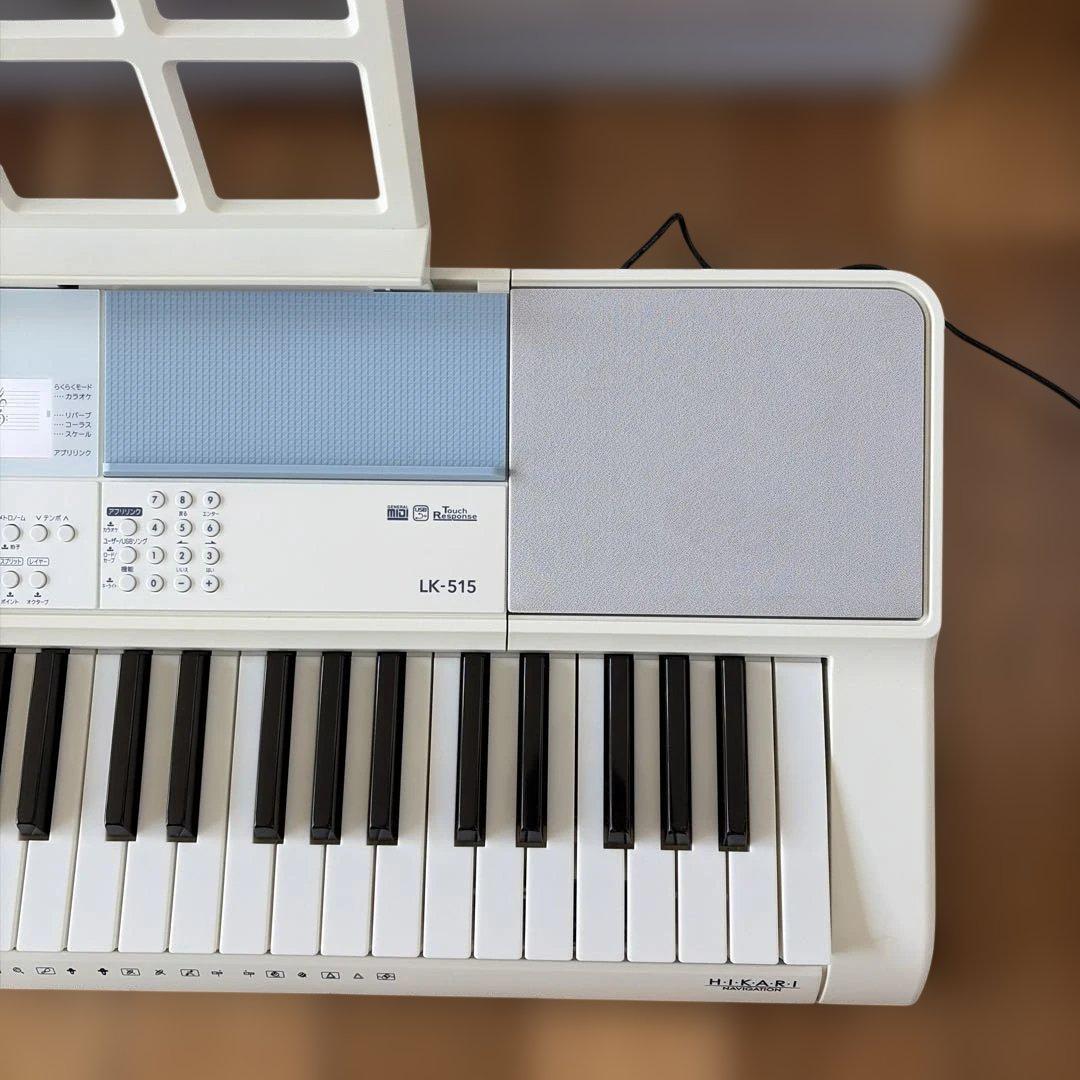 CASIO カシオ LK-515 キーボード 電子ピアノ 光ナビゲーションボード