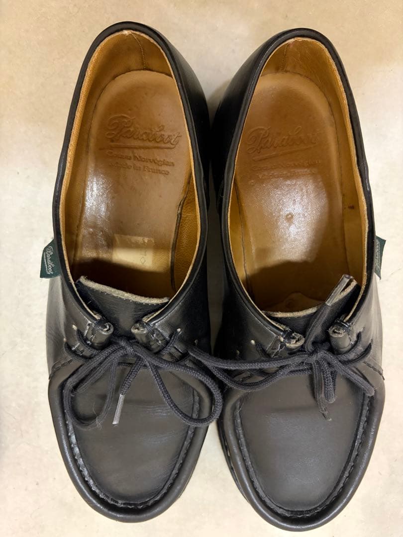 【41（25.5cm）、美品・ソール減り小】Paraboot ミカエル 黒