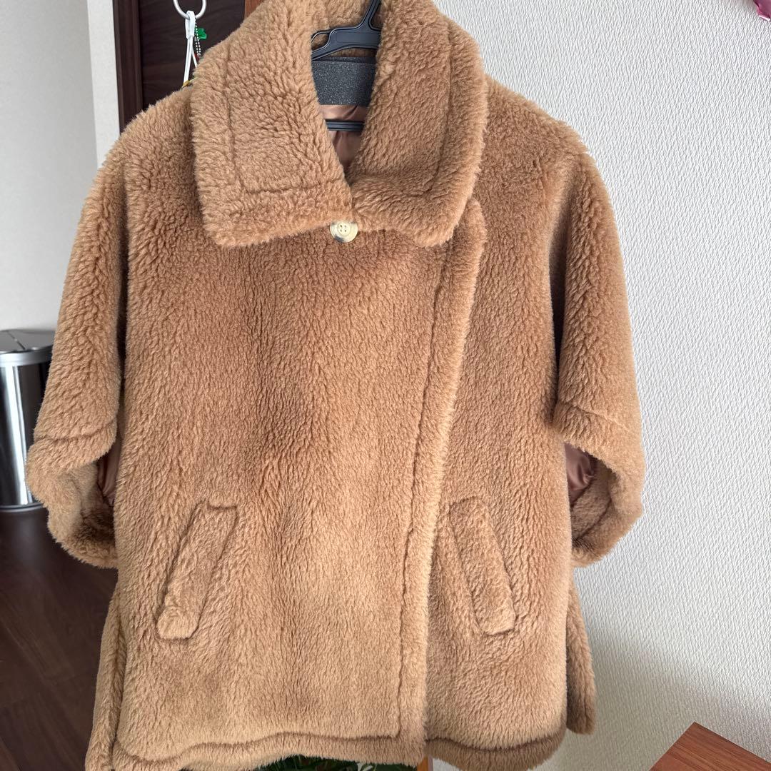 ベアポンチョコート ケープコート ボア Sサイズ - メルカリ
